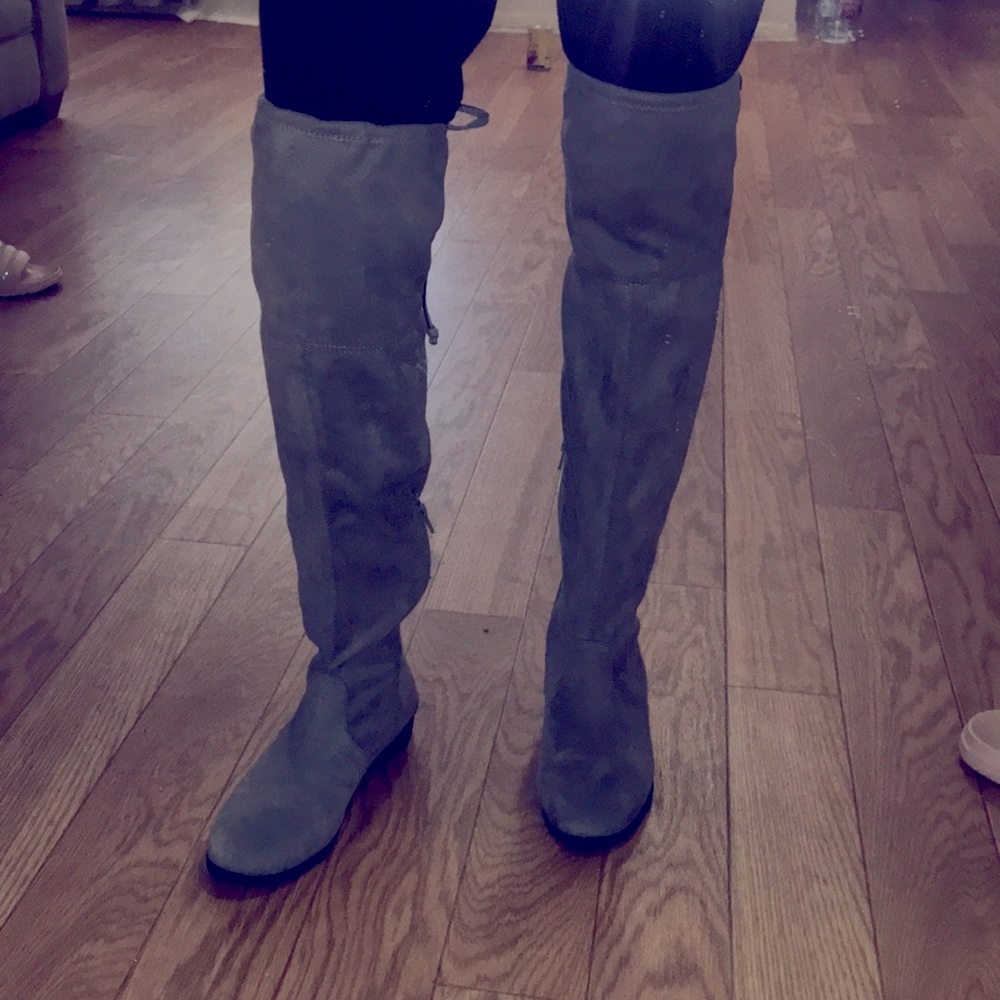 suede over the knee boots sz 8